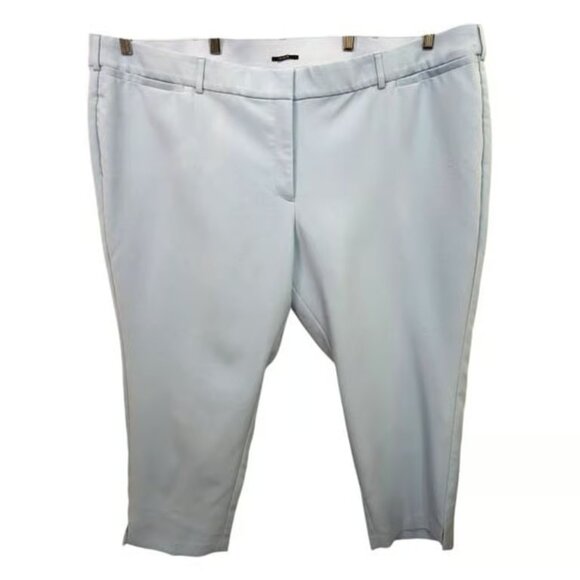 Lane Bryant Plus Size 28P Pants Baby Blue Trousers Petite Career Cut Light - Picture 1 of 3